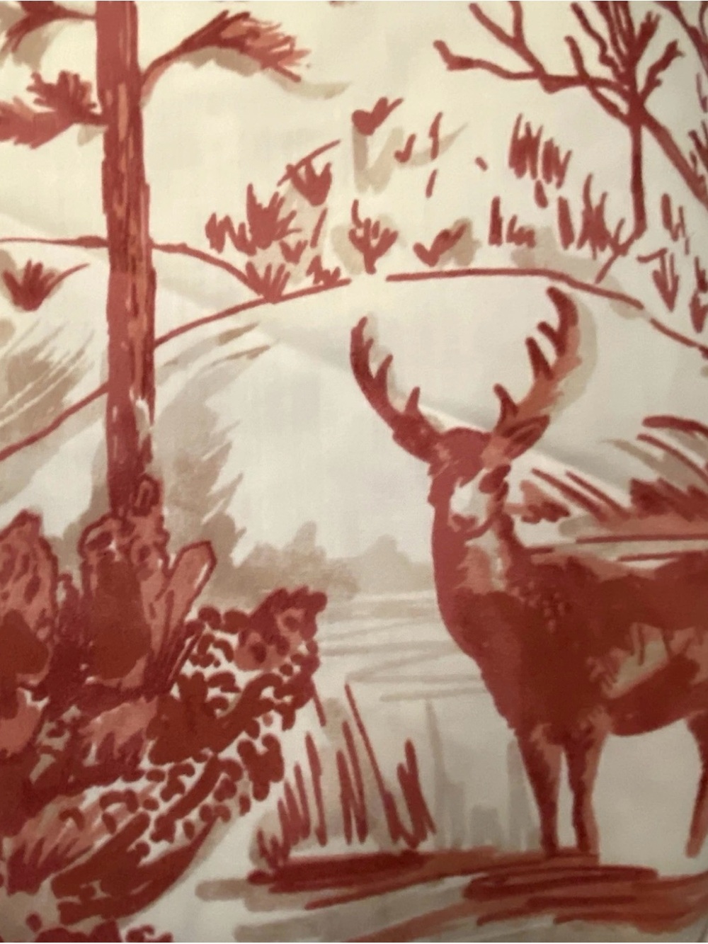Pottery Barn Alpine Toile Deer king Duvet cover - Picture 6 of 7